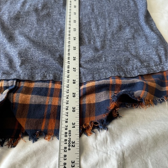 Natural Reflections Women's Steel-Blue Lagenlook Twofer Long Sleeve T-Shirt 1X‎ - Picture 11 of 12